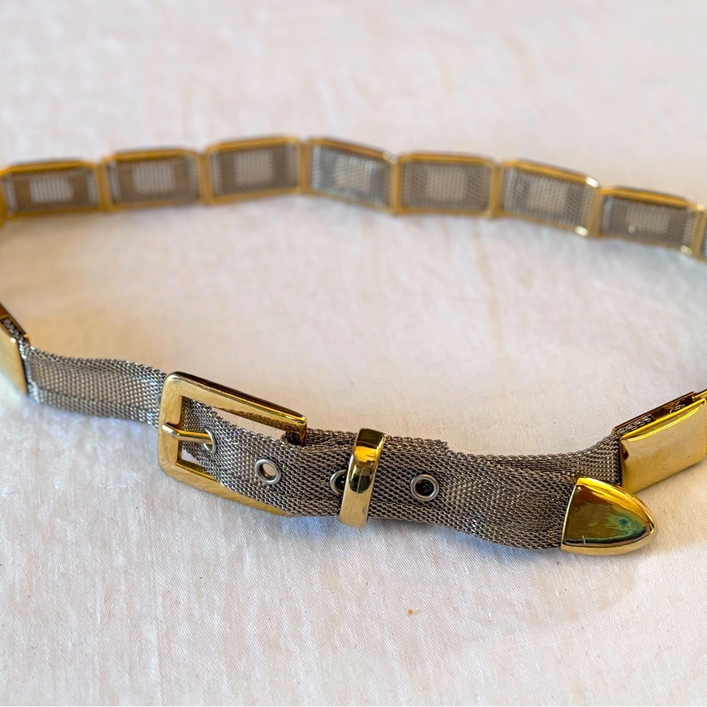 GUESS Gold & Silver Mesh Chain Belt